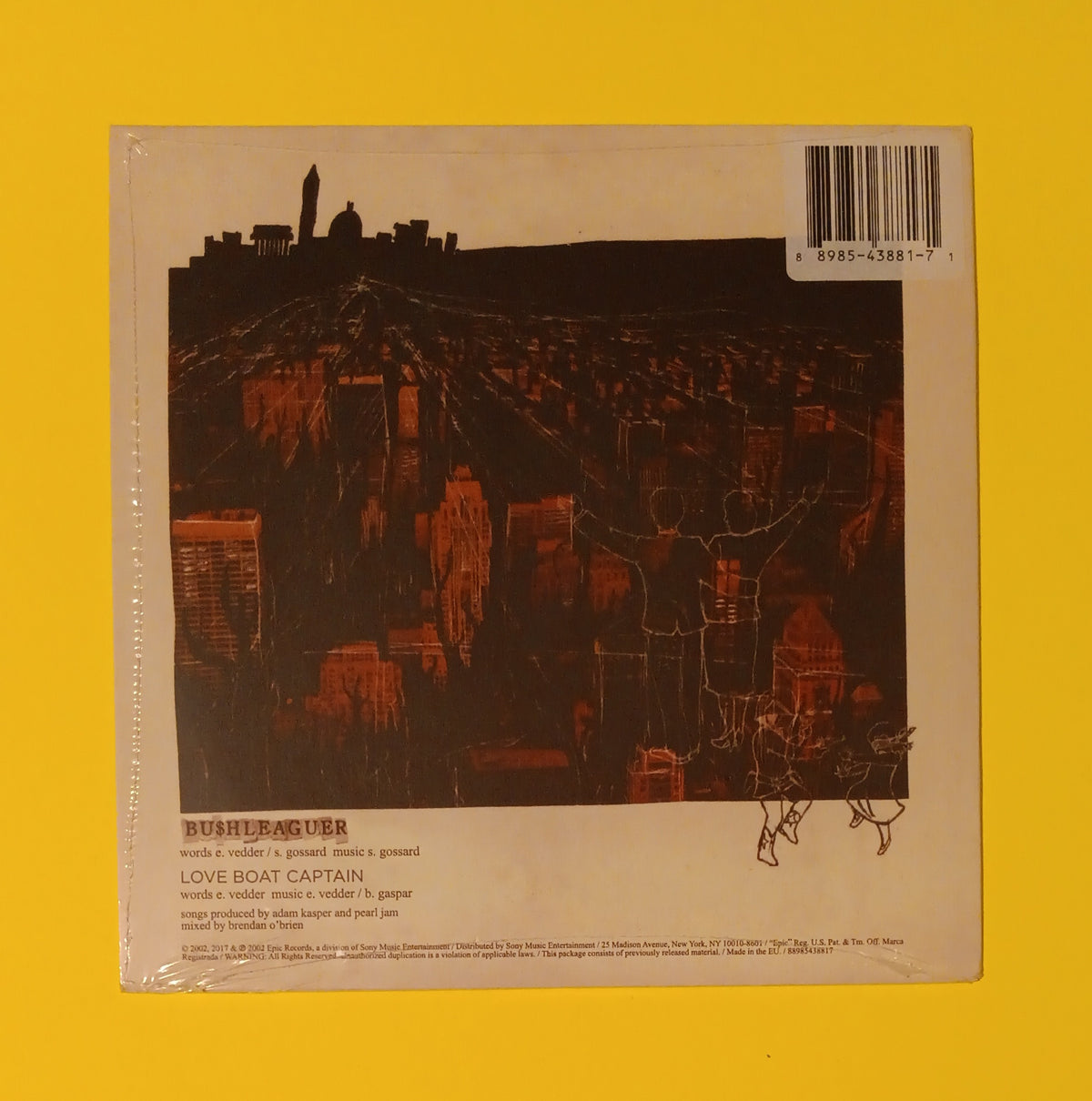 Pearl Jam - Bu$hleaguer / Love Boat Captain - 2017 - 889854438817 New - Sealed - 7" Vinyl Pearl Jam - Bu$hleaguer / Love Boat Captain - 2017 - 889854438817 New - Sealed - 7" Vinyl