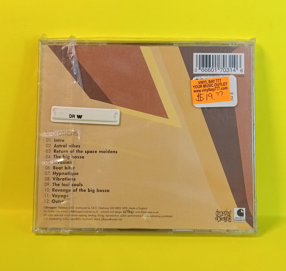 Danny Breaks - Vibrations - 2002 - DSCD002 New - Sealed - CDs Danny Breaks - Vibrations - 2002 - DSCD002 New - Sealed - CDs