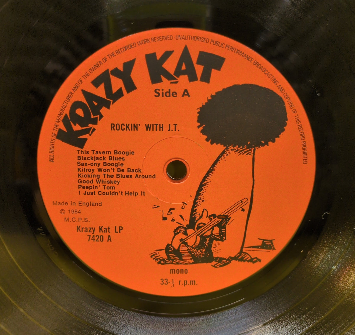 J.T. Brown and his Boogie Boys - Rockin' With J.T. - KK 7420 Used - VG++ - Vinyl J.T. Brown and his Boogie Boys - Rockin' With J.T. - KK 7420 Used - VG++ - Vinyl