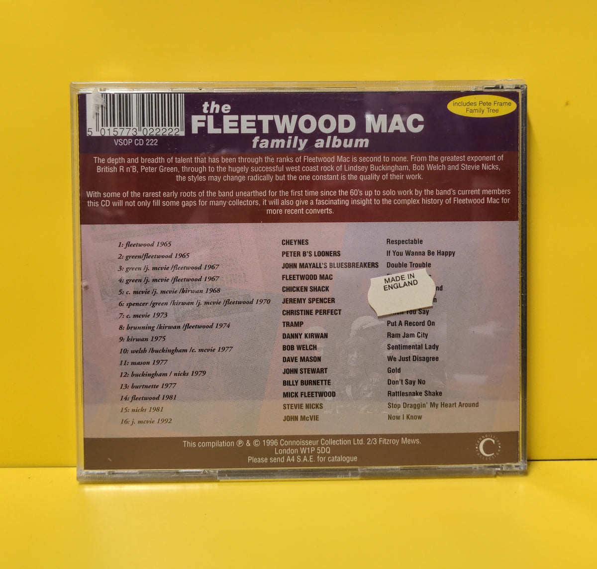 Various - The Fleetwood Mac Family Album - 1996 - VSOP CD 222 Used - NM - CDs Various - The Fleetwood Mac Family Album - 1996 - VSOP CD 222 Used - NM - CDs