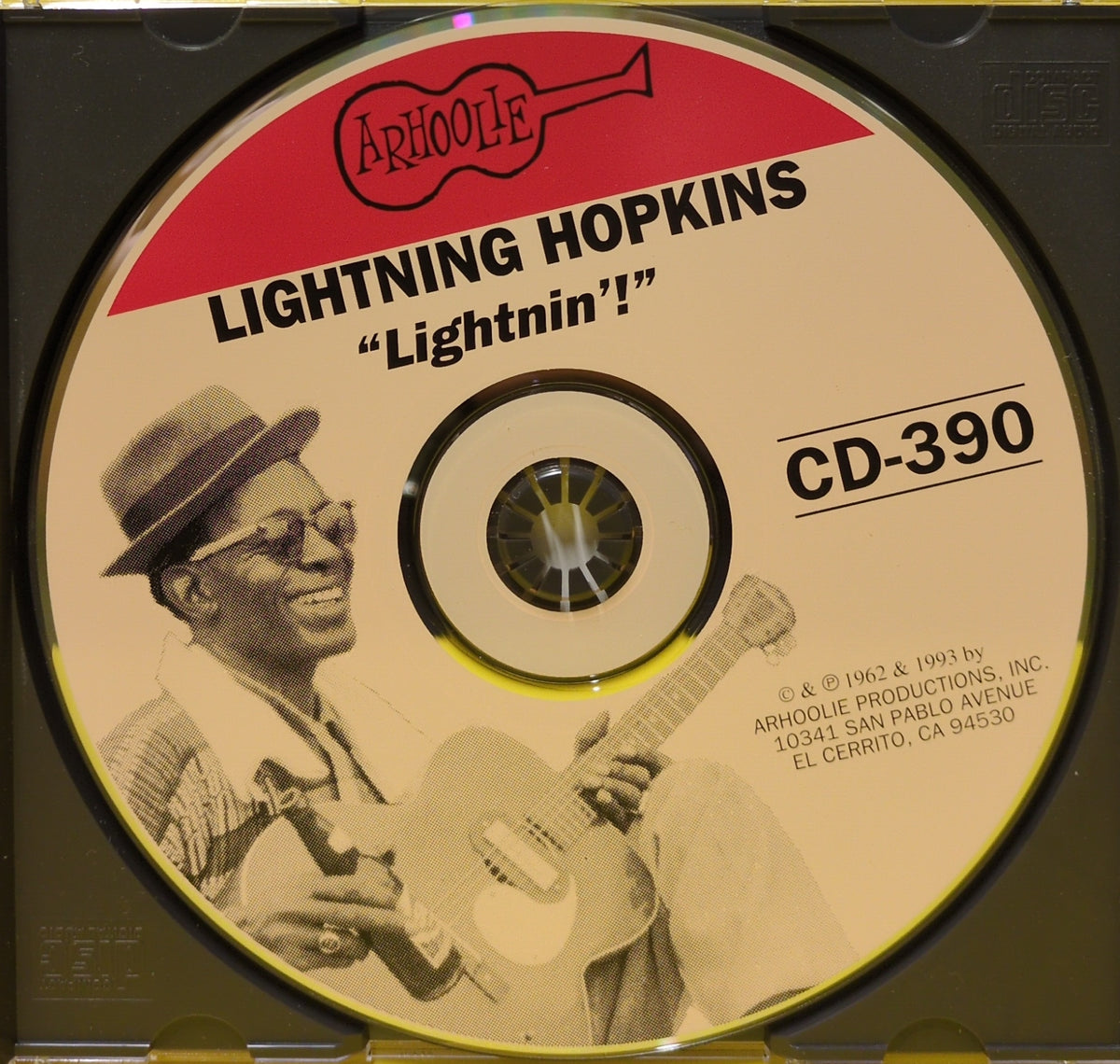 Lightning Hopkins - Lightnin'! - 1993 - CD 390 Used - EX - CDs Lightning Hopkins - Lightnin'! - 1993 - CD 390 Used - EX - CDs