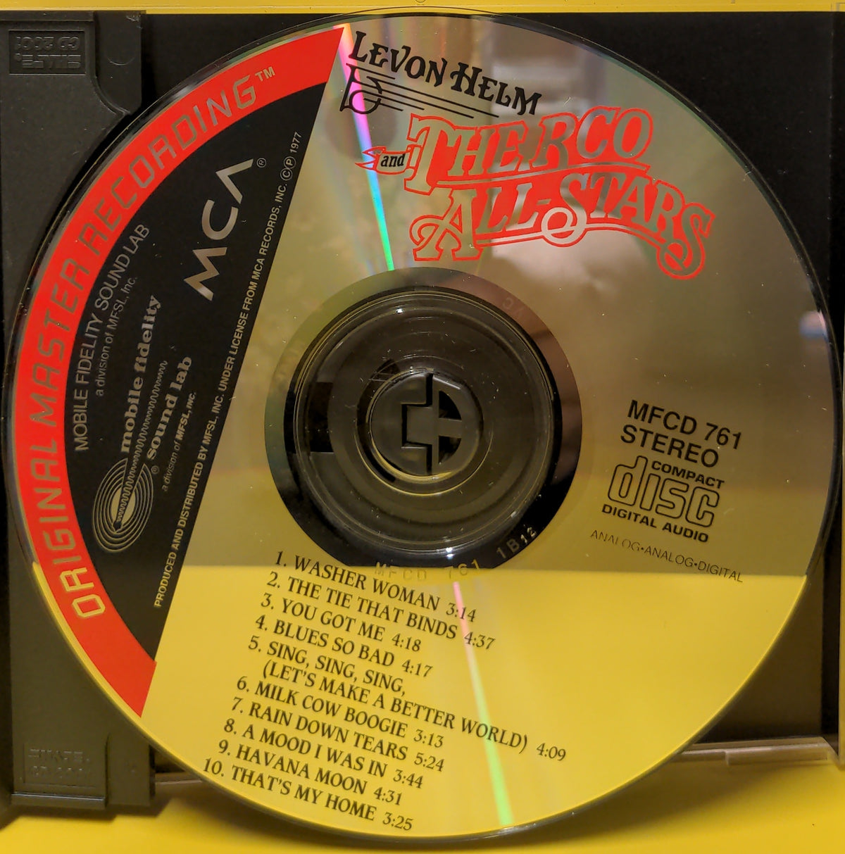 Levon Helm And The RCO All-Stars - Levon Helm And The RCO All-Stars - 1989 - MFCD 761 Used - EX - CDs Levon Helm And The RCO All-Stars - Levon Helm And The RCO All-Stars - 1989 - MFCD 761 Used - EX - CDs