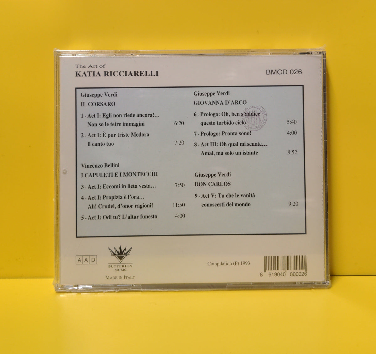 Katia Ricciarelli - The Art Of Katia Ricciarelli (Highlights) - 1993 - BMCD 026 New - Sealed - CDs Katia Ricciarelli - The Art Of Katia Ricciarelli (Highlights) - 1993 - BMCD 026 New - Sealed - CDs