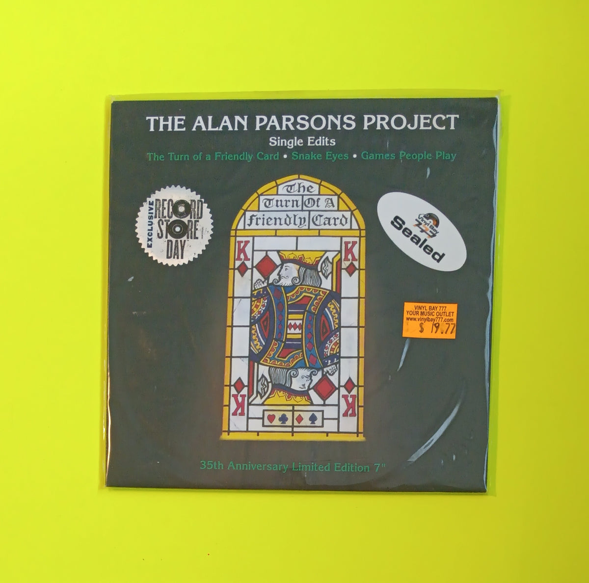 The Alan Parsons Project - Single Edits (The Turn Of A Friendly Card • Snake Eyes • Games People Play) - 2015 - 88875143727 New - Sealed - 7" RSD Vinyl The Alan Parsons Project - Single Edits (The Turn Of A Friendly Card • Snake Eyes • Games People Play) - 2015 - 88875143727 New - Sealed - 7" RSD Vinyl