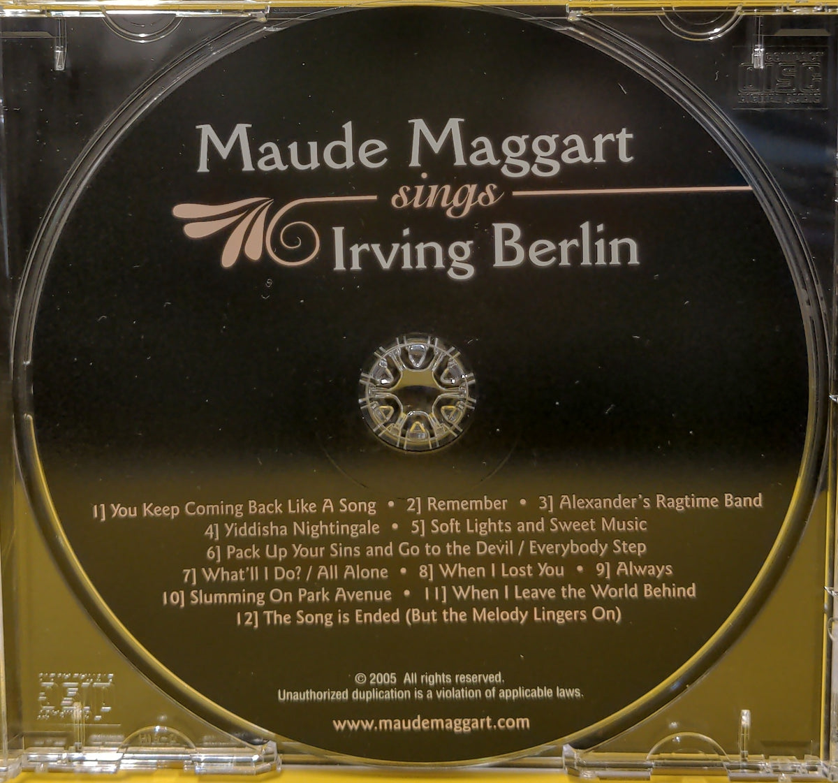 Maude Maggart - Maude Maggart Sings Irving Berlin - 2005 - 634479268281 Used - EX - CDs Maude Maggart - Maude Maggart Sings Irving Berlin - 2005 - 634479268281 Used - EX - CDs