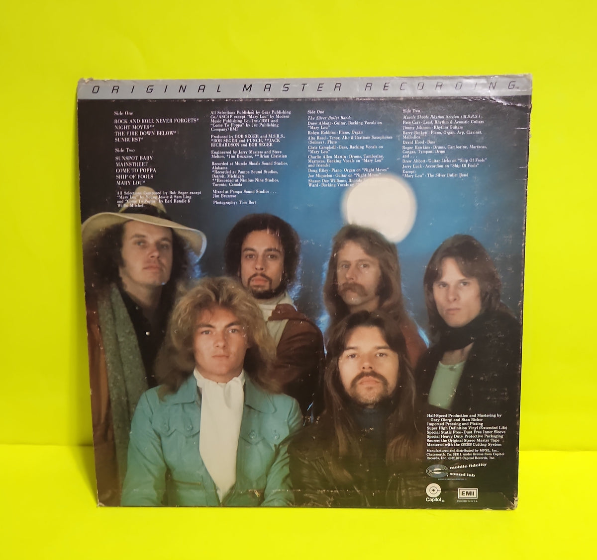 Bob Seger & the Silver Bullet Band - Night Moves Original Master Recording - 1980 - MFSL 1-034 Used - VG++ - Vinyl Bob Seger & the Silver Bullet Band - Night Moves Original Master Recording - 1980 - MFSL 1-034 Used - VG++ - Vinyl