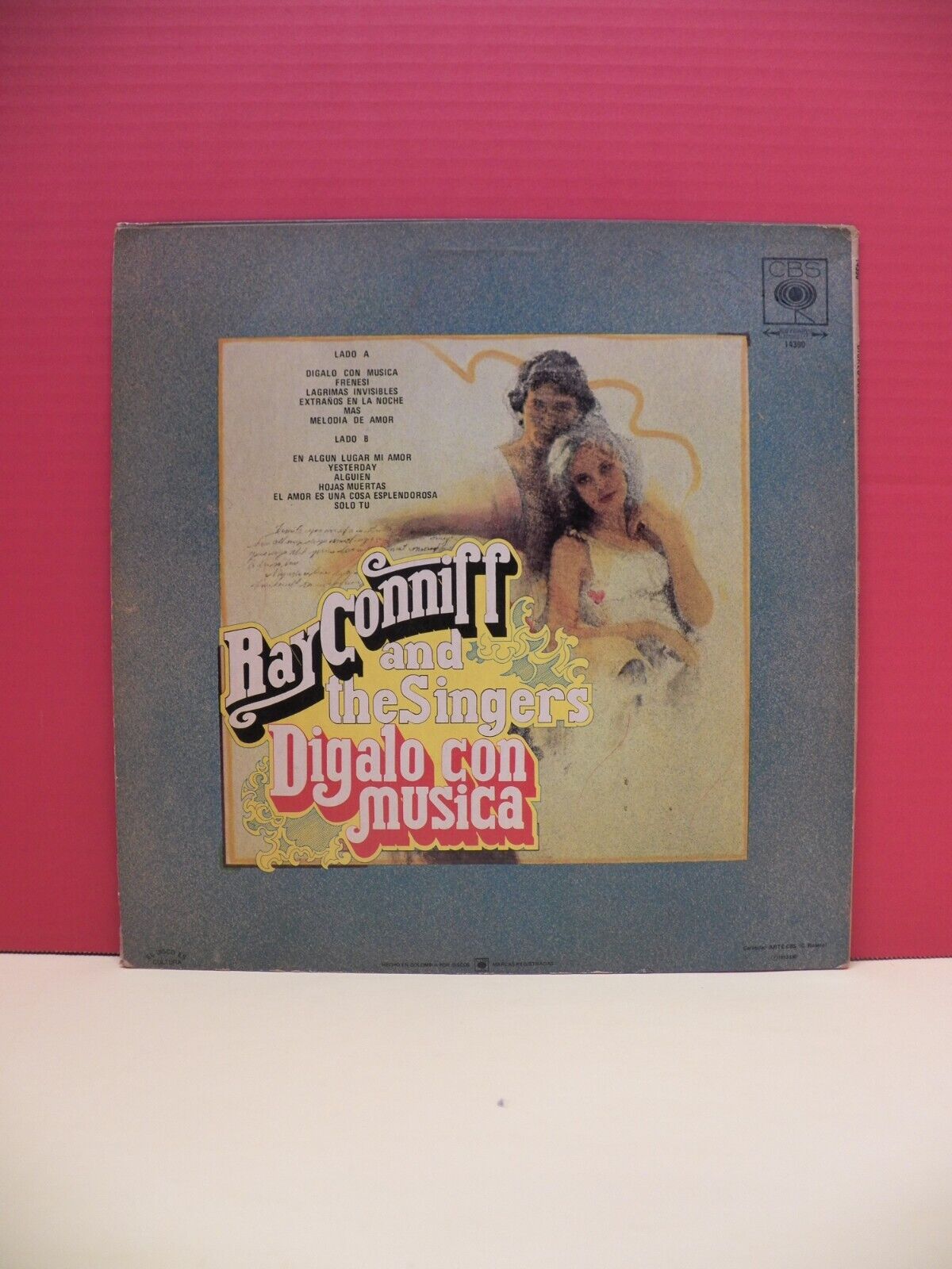 12" LP VG+ Ray Conniff & The Singers Digalo Con Musica 1973 CBS Colombia Import 12" LP VG+ Ray Conniff & The Singers Digalo Con Musica 1973 CBS Colombia Import