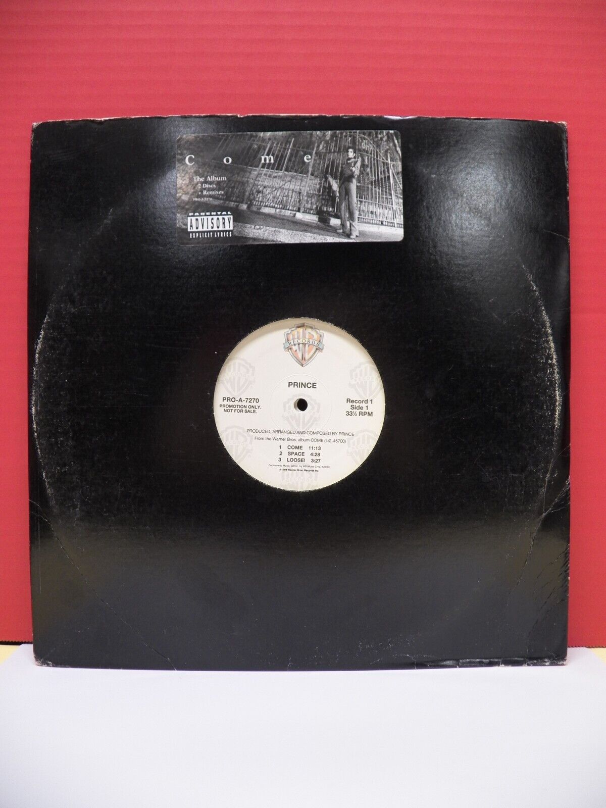 12" 2xLP VG++/EX Prince Come 1994 Warner Bros. Promo PRO-A-7270 12" 2xLP VG++/EX Prince Come 1994 Warner Bros. Promo PRO-A-7270