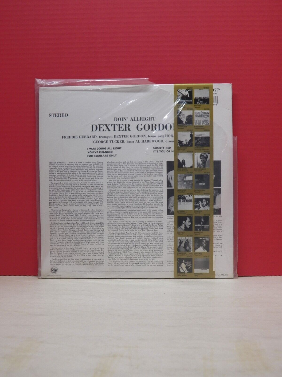 Sealed 12" LP Dexter Gordon Doin' Allright 1985 Blue Note DMM Reissue Remastered Sealed 12" LP Dexter Gordon Doin' Allright 1985 Blue Note DMM Reissue Remastered