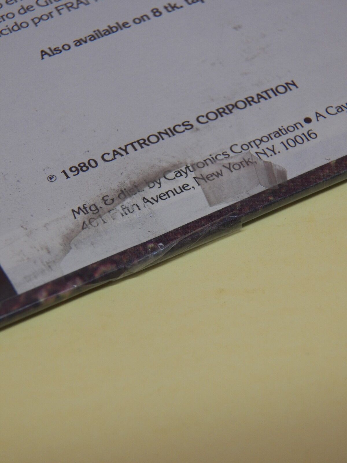 Sealed 12" LP Valen Corazon Cubano 1980 Caytronics CYZ-6001 Sealed 12" LP Valen Corazon Cubano 1980 Caytronics CYZ-6001