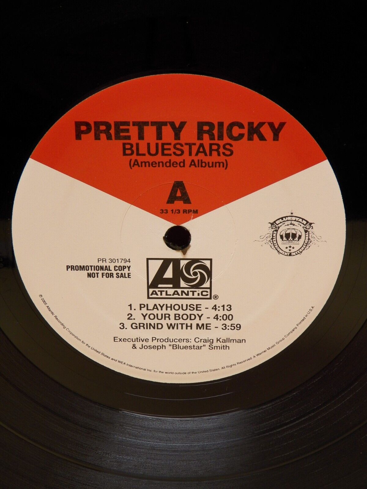 12" 2xLP VG++/EX Pretty Ricky Bluestars 2005 Atlantic Promo Clean Version 12" 2xLP VG++/EX Pretty Ricky Bluestars 2005 Atlantic Promo Clean Version