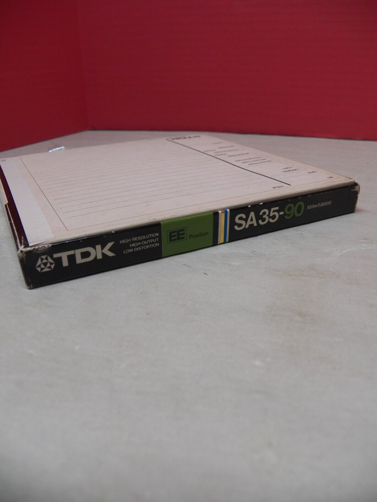 TDK SA Mastering Use Sound Recording Tape 35-90 TDK SA Mastering Use Sound Recording Tape 35-90