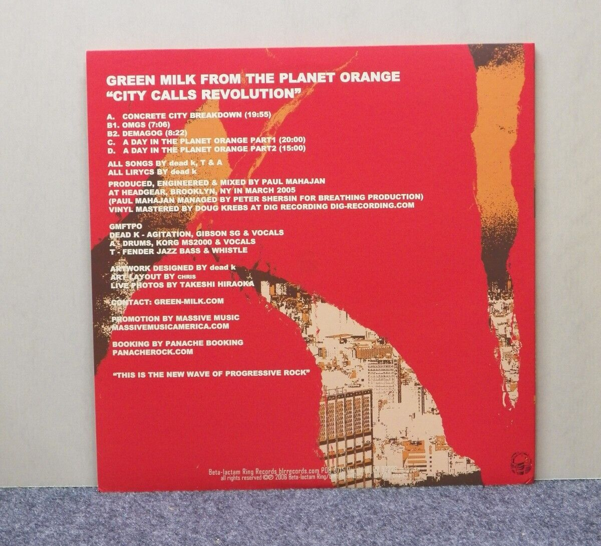 12" 2xLP M- Green Milk From The Planet Orange City Calls Revolution 2006 Ltd Ed 12" 2xLP M- Green Milk From The Planet Orange City Calls Revolution 2006 Ltd Ed