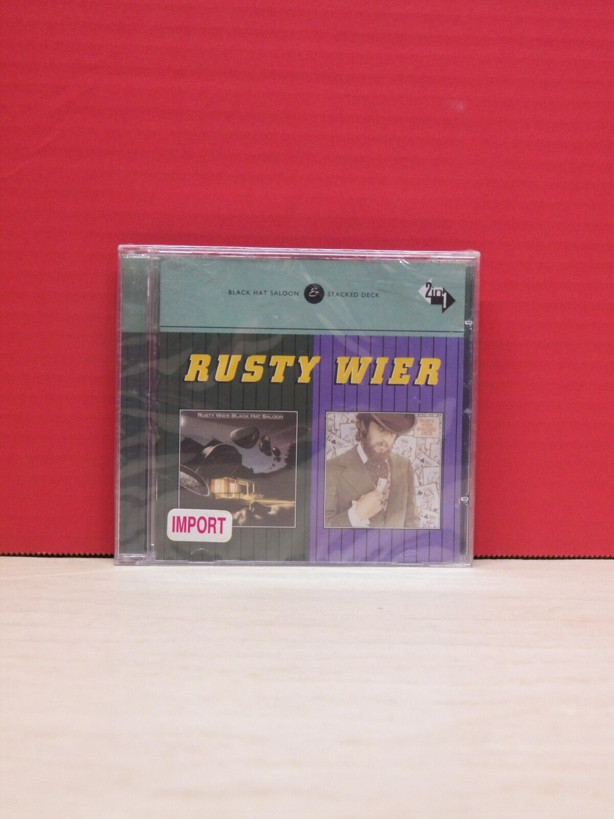 Sealed CD Rusty Wier Black Hat Saloon/Stacked Deck 2002 Westside Import WESA 919 Sealed CD Rusty Wier Black Hat Saloon/Stacked Deck 2002 Westside Import WESA 919