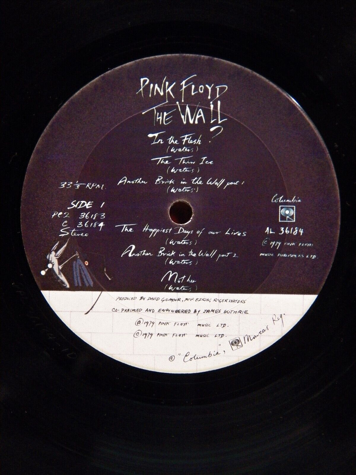 12" 2xLP EX Pink Floyd The Wall 1979 Columbia PE2 36183 12" 2xLP EX Pink Floyd The Wall 1979 Columbia PE2 36183