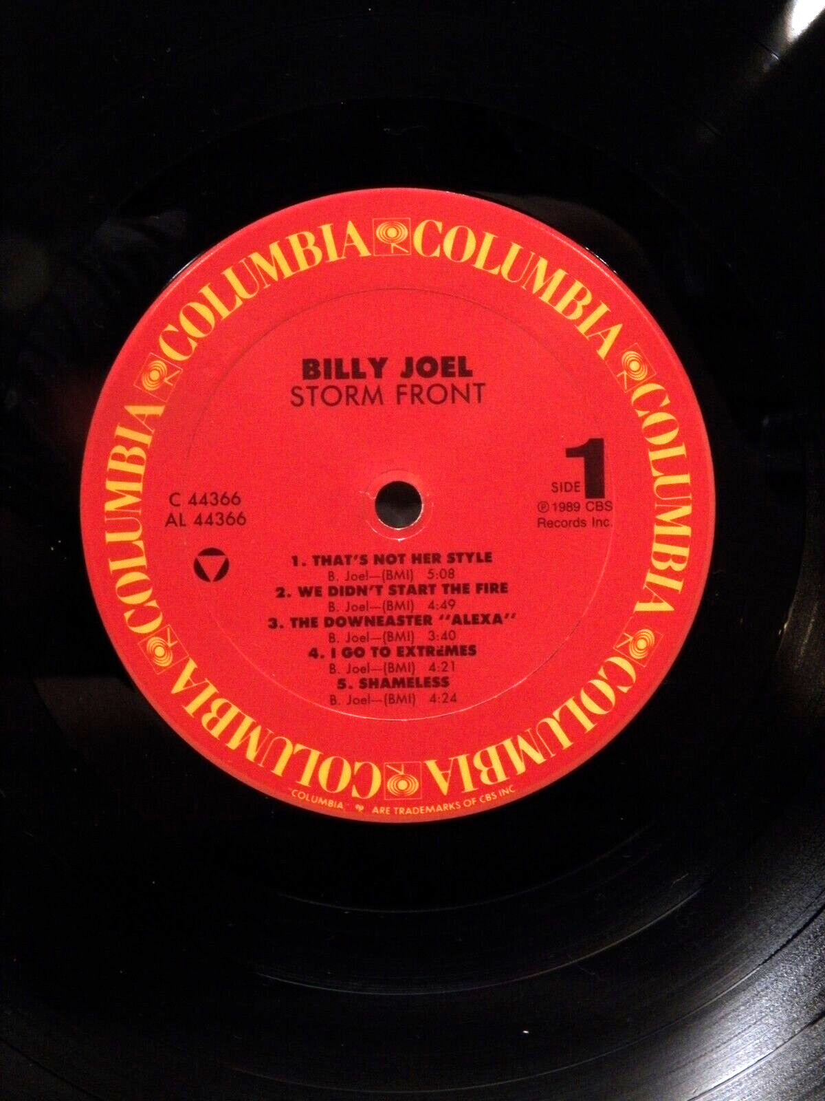 12" LP NM- Billy Joel Storm Front 1989 Columbia OC 44366 12" LP NM- Billy Joel Storm Front 1989 Columbia OC 44366