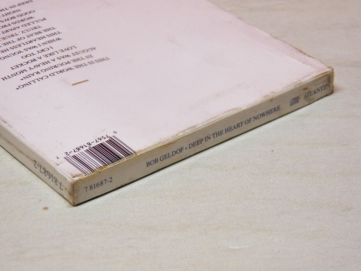 Sealed CD Longbox Bob Geldof Deep In The Heart Of Nowhere 1986 Atlantic 81687-2 Sealed CD Longbox Bob Geldof Deep In The Heart Of Nowhere 1986 Atlantic 81687-2