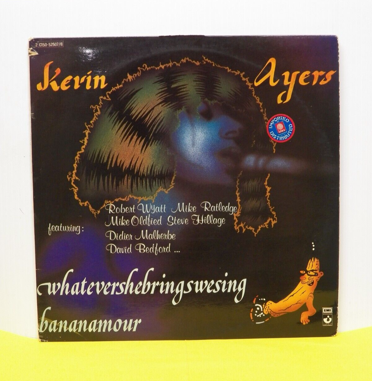 12" 2xLP EX Kevin Ayers Whatevershebringswesing 1977 Import 2 C 150-52507/8 12" 2xLP EX Kevin Ayers Whatevershebringswesing 1977 Import 2 C 150-52507/8