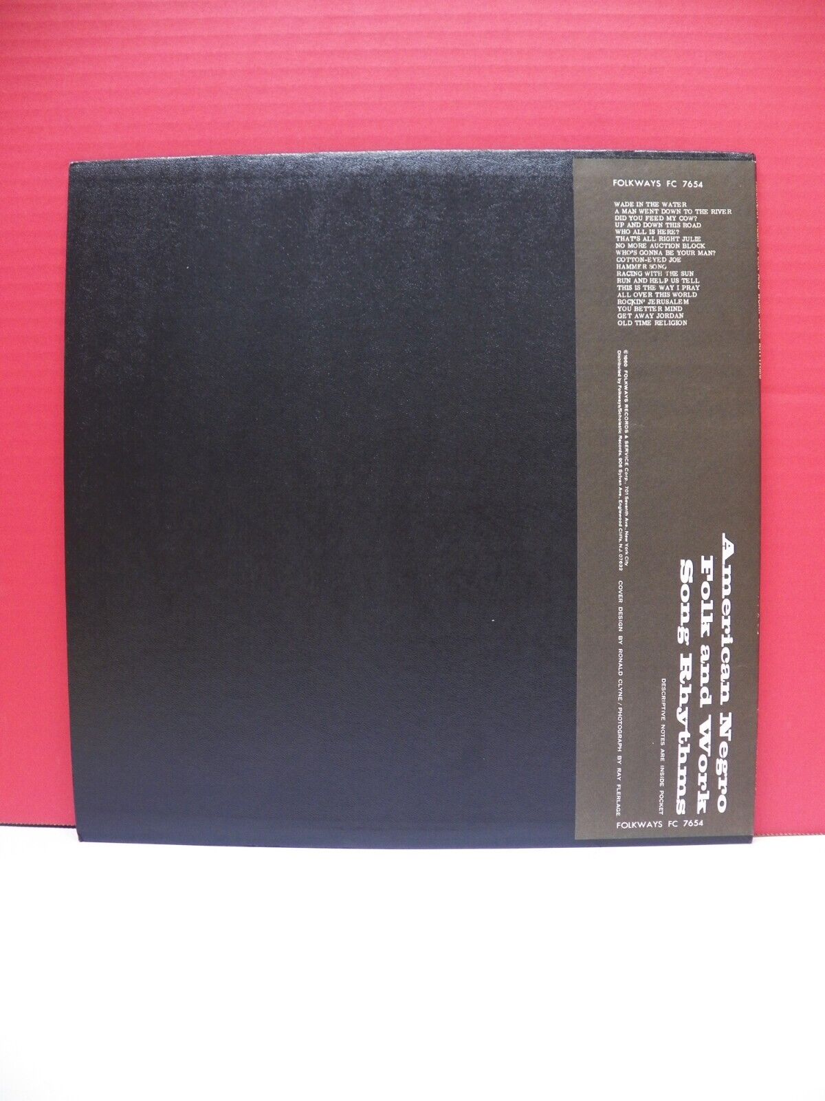 12" LP EX Ella Jenkins American Negro Folk And Work Song Rhythms 1960 Folkways 12" LP EX Ella Jenkins American Negro Folk And Work Song Rhythms 1960 Folkways