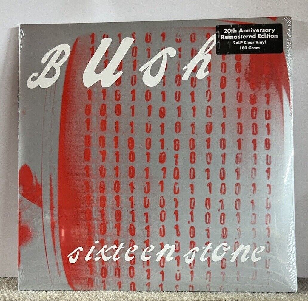 Sealed Bush LP Sixteen Stone 2Lp 180 Gram Clear Vinyl 20th Anniv. Remastered Sealed Bush LP Sixteen Stone 2Lp 180 Gram Clear Vinyl 20th Anniv. Remastered