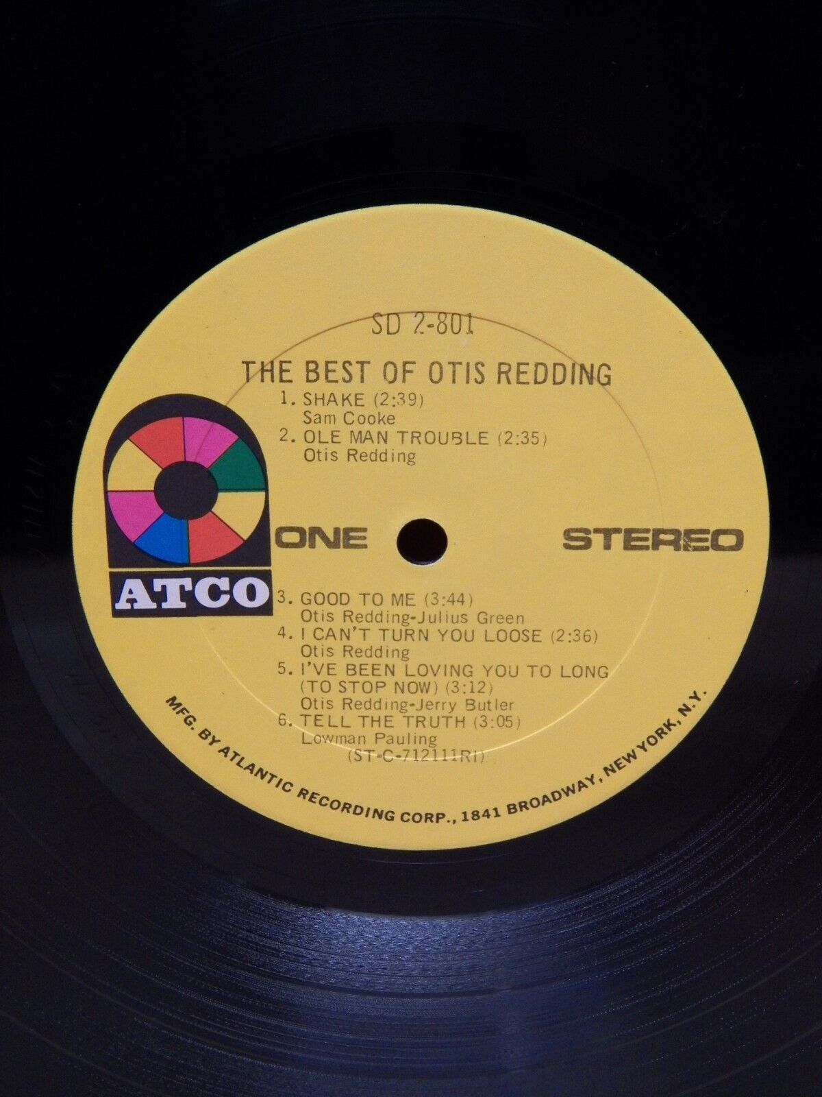 12" 2xLP EX Otis Redding The Best Of Otis Redding 1972 ATCO Stereo SD 2-801 12" 2xLP EX Otis Redding The Best Of Otis Redding 1972 ATCO Stereo SD 2-801