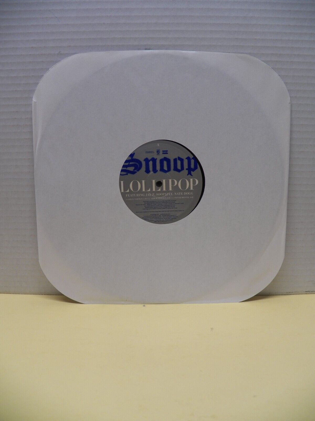 12" Single EX Snoop Dogg Lollipop 2003 Priority Records Promo 12" Single EX Snoop Dogg Lollipop 2003 Priority Records Promo