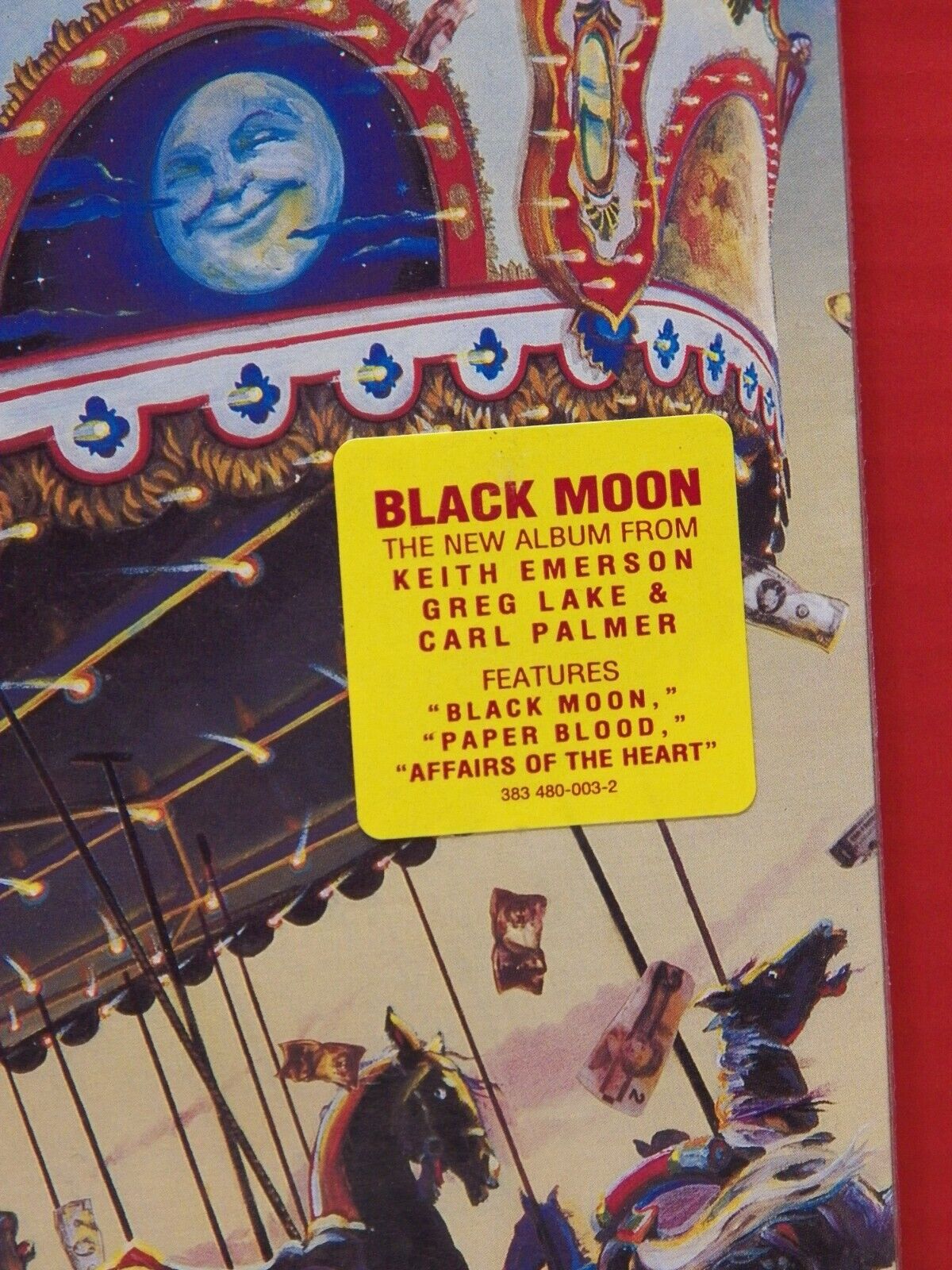 Sealed CD Long Box Emerson, Lake & Palmer Black Moon 1992 Victory 383 480-003-2 Sealed CD Long Box Emerson, Lake & Palmer Black Moon 1992 Victory 383 480-003-2