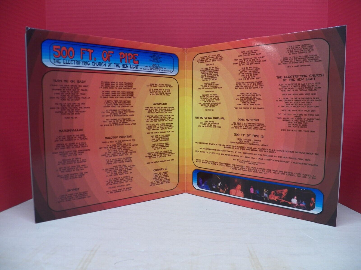 12" LP EX 500 Ft. Of Pipe The Electrifying Church Of The New Light 2003 Numbered 12" LP EX 500 Ft. Of Pipe The Electrifying Church Of The New Light 2003 Numbered