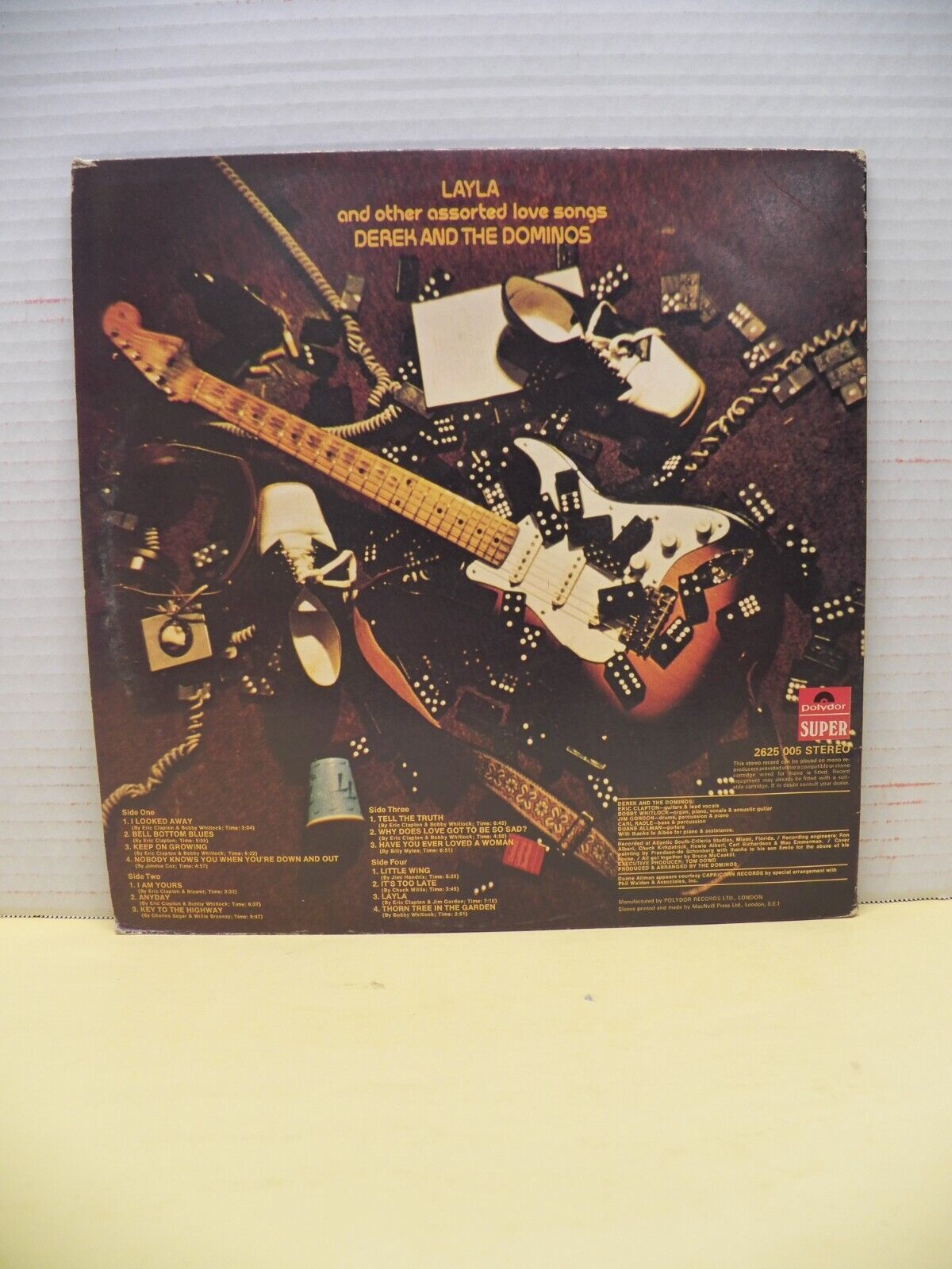 12" 2xLP EX Derek & The Dominos Layla 1970 Polydor UK Import 2625 005 12" 2xLP EX Derek & The Dominos Layla 1970 Polydor UK Import 2625 005