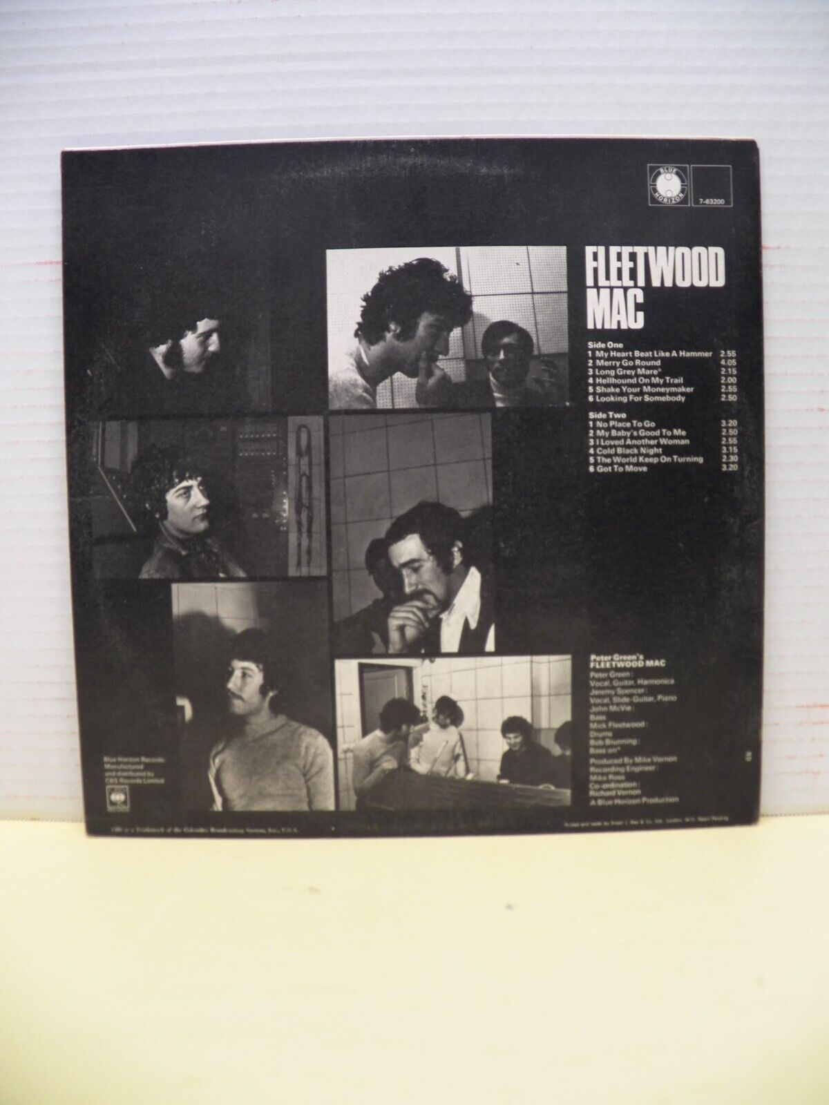 12" LP EX Peter Green's Fleetwood Mac 1968 Blue Horizon Mono UK Import 12" LP EX Peter Green's Fleetwood Mac 1968 Blue Horizon Mono UK Import