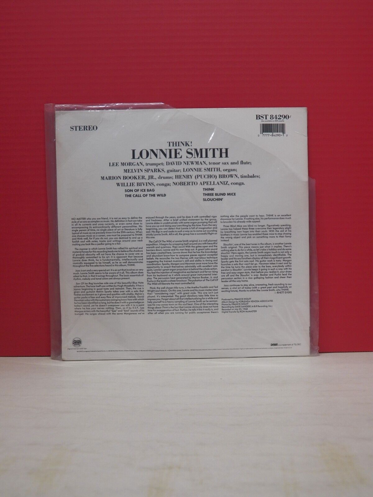 Sealed 12" LP Lonnie Smith Think! 1986 Blue Note DMM Reissue Remastered Promo Sealed 12" LP Lonnie Smith Think! 1986 Blue Note DMM Reissue Remastered Promo