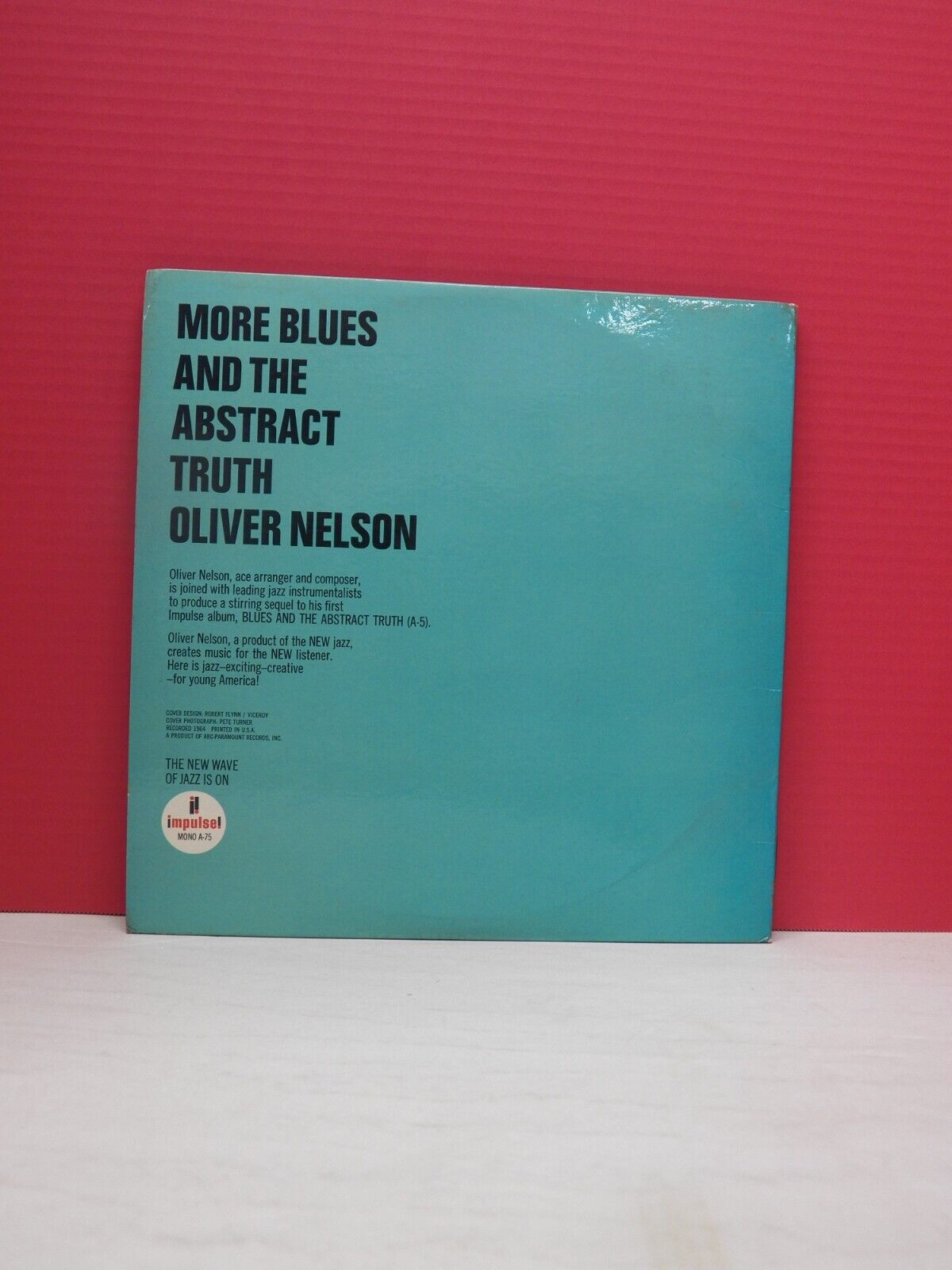 12" LP EX Oliver Nelson More Blues & The Abstract Truth Impulse Repress Mono 12" LP EX Oliver Nelson More Blues & The Abstract Truth Impulse Repress Mono