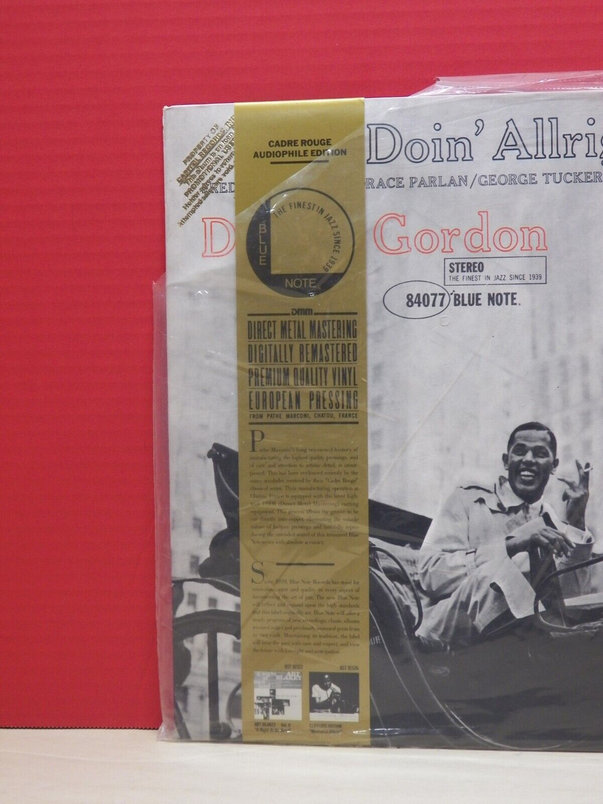 Sealed 12" LP Dexter Gordon Doin' Allright 1985 Blue Note DMM Reissue Remastered Sealed 12" LP Dexter Gordon Doin' Allright 1985 Blue Note DMM Reissue Remastered