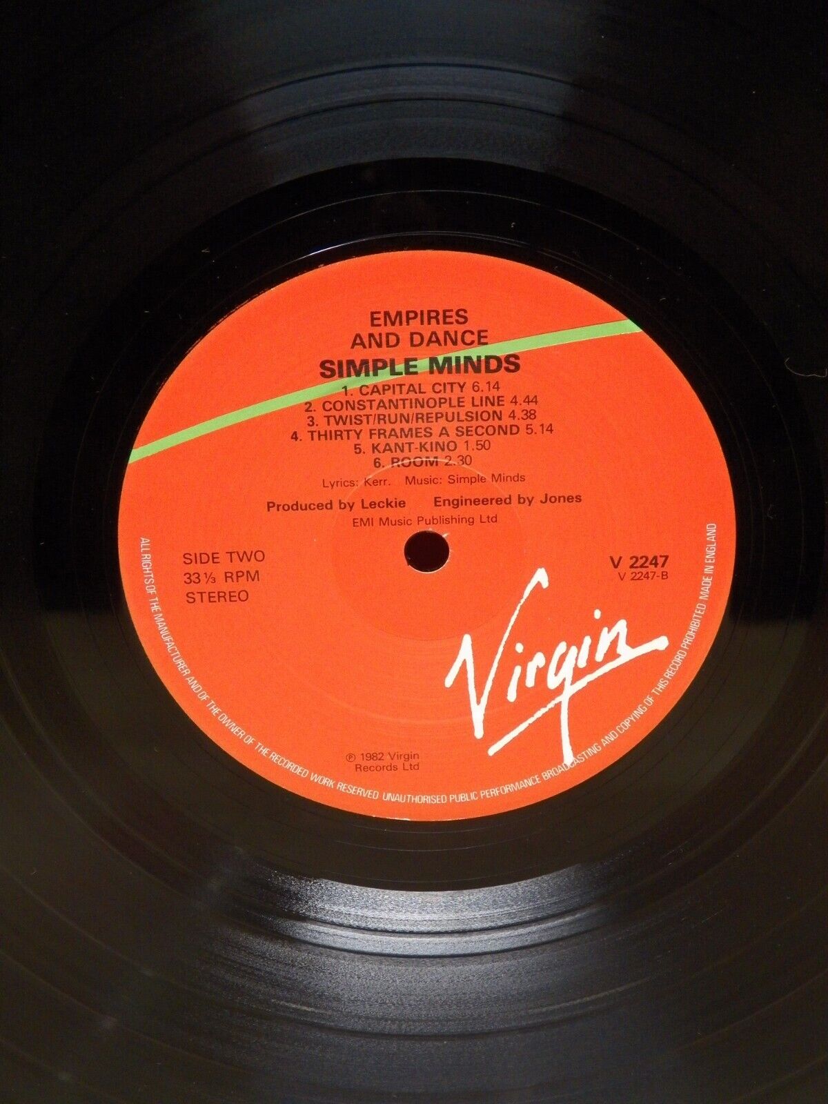 12" LP NM- Simple Minds Empires And Dance 1982 Virgin Reissue UK Import V2247 12" LP NM- Simple Minds Empires And Dance 1982 Virgin Reissue UK Import V2247