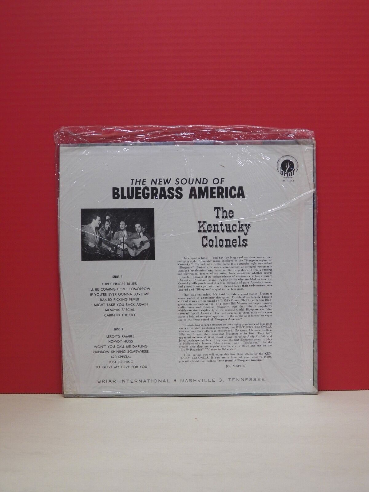 12" LP The Kentucky Colonels The New Sound Of Bluegrass America 1963 Mono M 109 12" LP The Kentucky Colonels The New Sound Of Bluegrass America 1963 Mono M 109