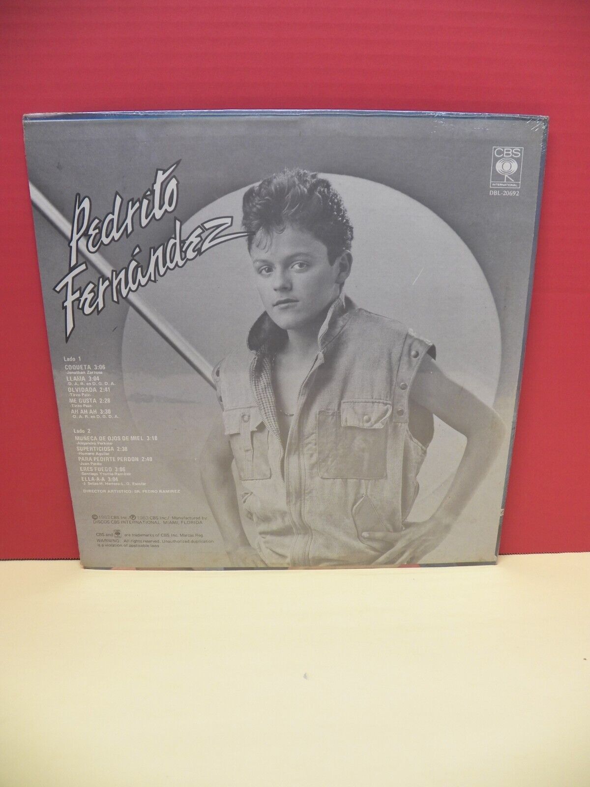 Sealed 12" LP Pedrito Fernandez Pedrito Fernandez 1983 CBS DBL20692 Sealed 12" LP Pedrito Fernandez Pedrito Fernandez 1983 CBS DBL20692