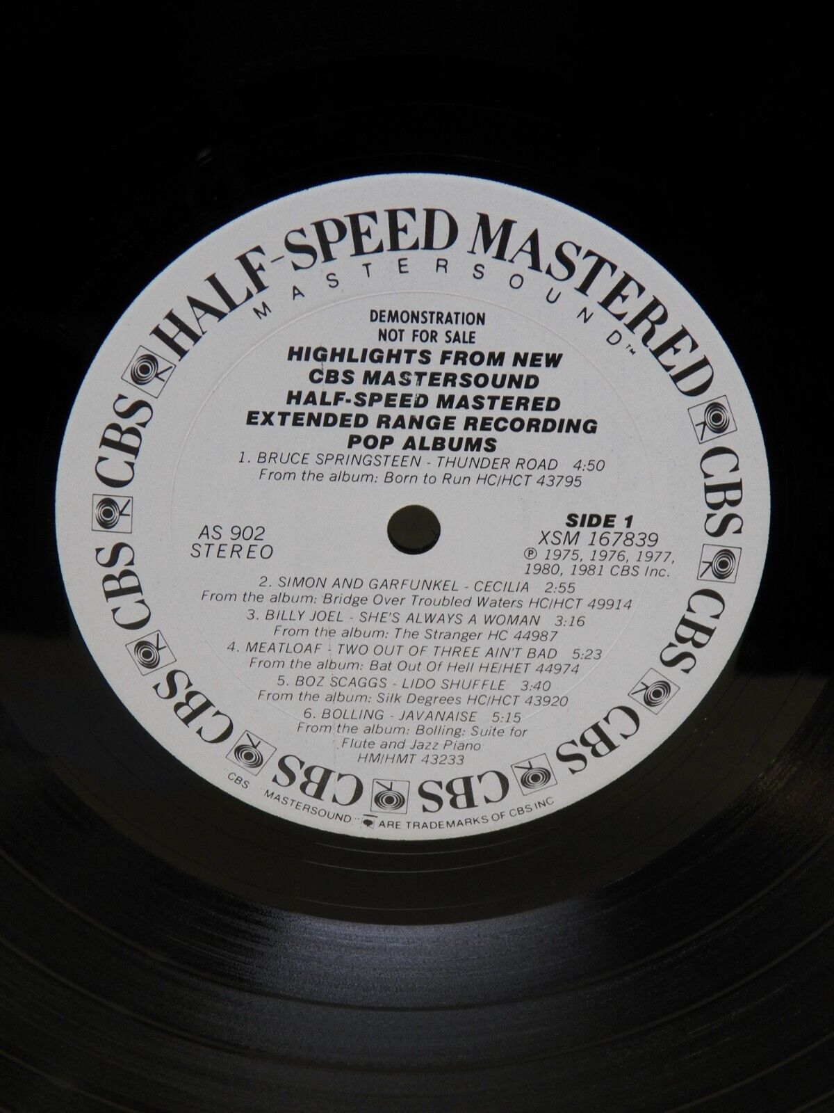 12" LP VG++/EX Various Artists CBS Mastersound Highlights 1981 CBS Promo AS 902 12" LP VG++/EX Various Artists CBS Mastersound Highlights 1981 CBS Promo AS 902