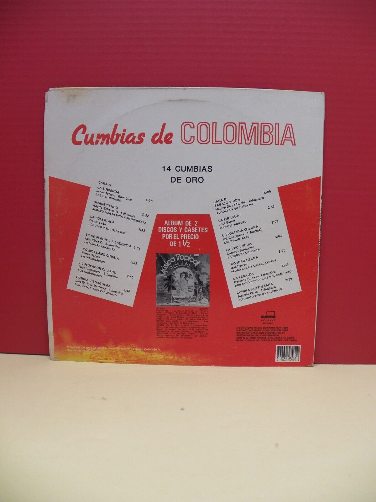 12" LP VG++/EX Cumbias De Colombia 1988 Discos Fuentes Stereo SOF-5660 12" LP VG++/EX Cumbias De Colombia 1988 Discos Fuentes Stereo SOF-5660