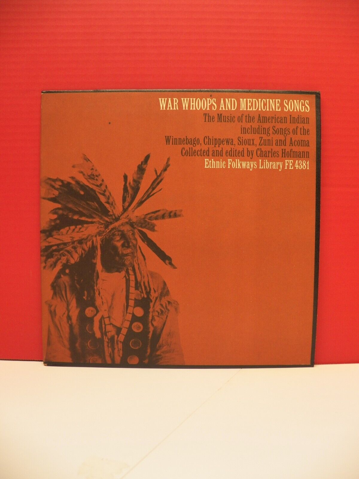 12" LP VG++/EX War Whoops And Medicine Songs 1964 Folkways Records FE 4381 12" LP VG++/EX War Whoops And Medicine Songs 1964 Folkways Records FE 4381