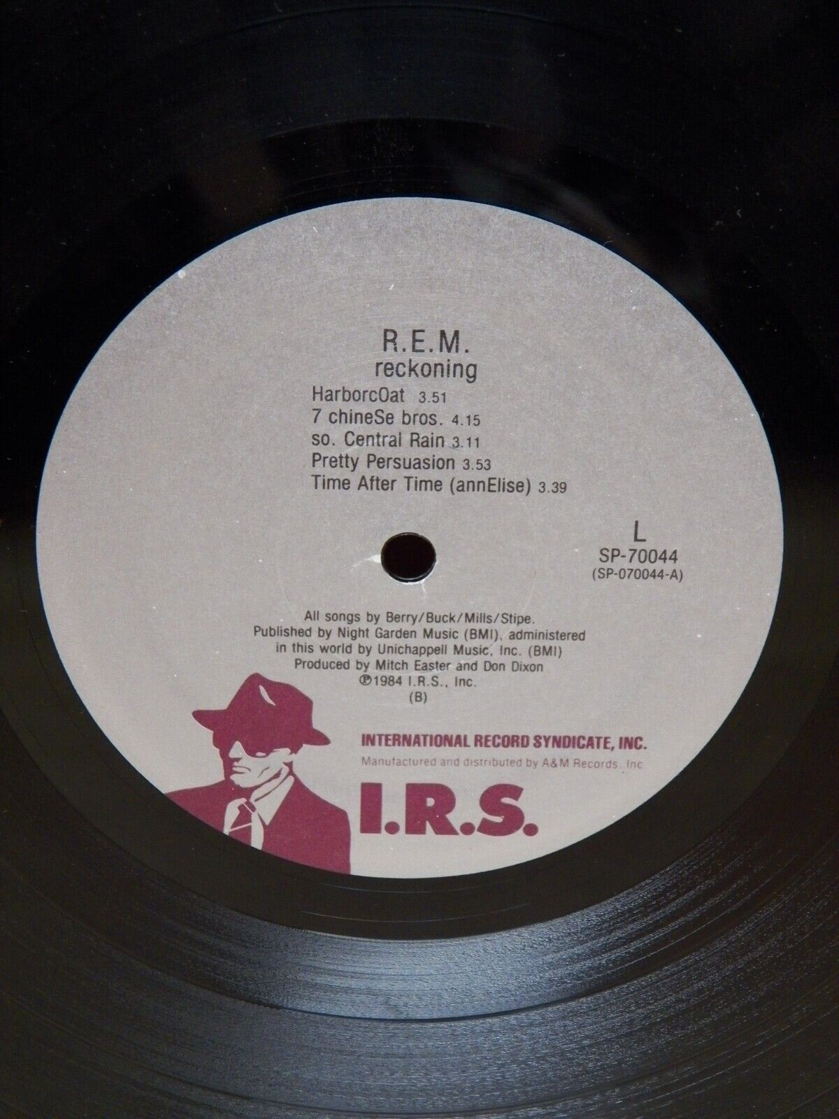 12" LP VG++/EX R.E.M. Reckoning 1984 I.R.S. Records Green Translucent SP70044 12" LP VG++/EX R.E.M. Reckoning 1984 I.R.S. Records Green Translucent SP70044