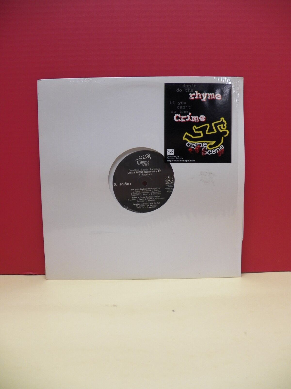 12" EP VG++/EX Crime Scene Compilation EP 1996 OmniSpin Records ORA-2000 12" EP VG++/EX Crime Scene Compilation EP 1996 OmniSpin Records ORA-2000