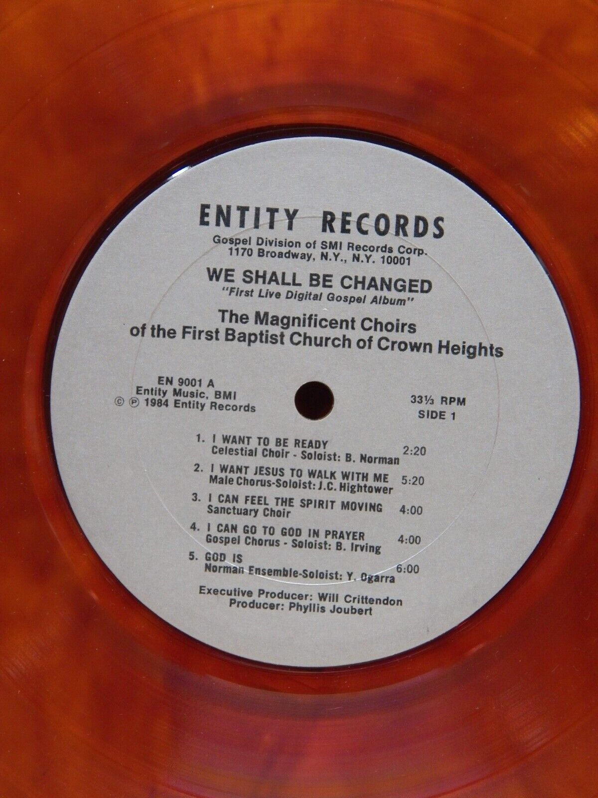 12" LP EX First Baptist Church Of Crown Heights We Shall Be Changed 1984 Amber 12" LP EX First Baptist Church Of Crown Heights We Shall Be Changed 1984 Amber