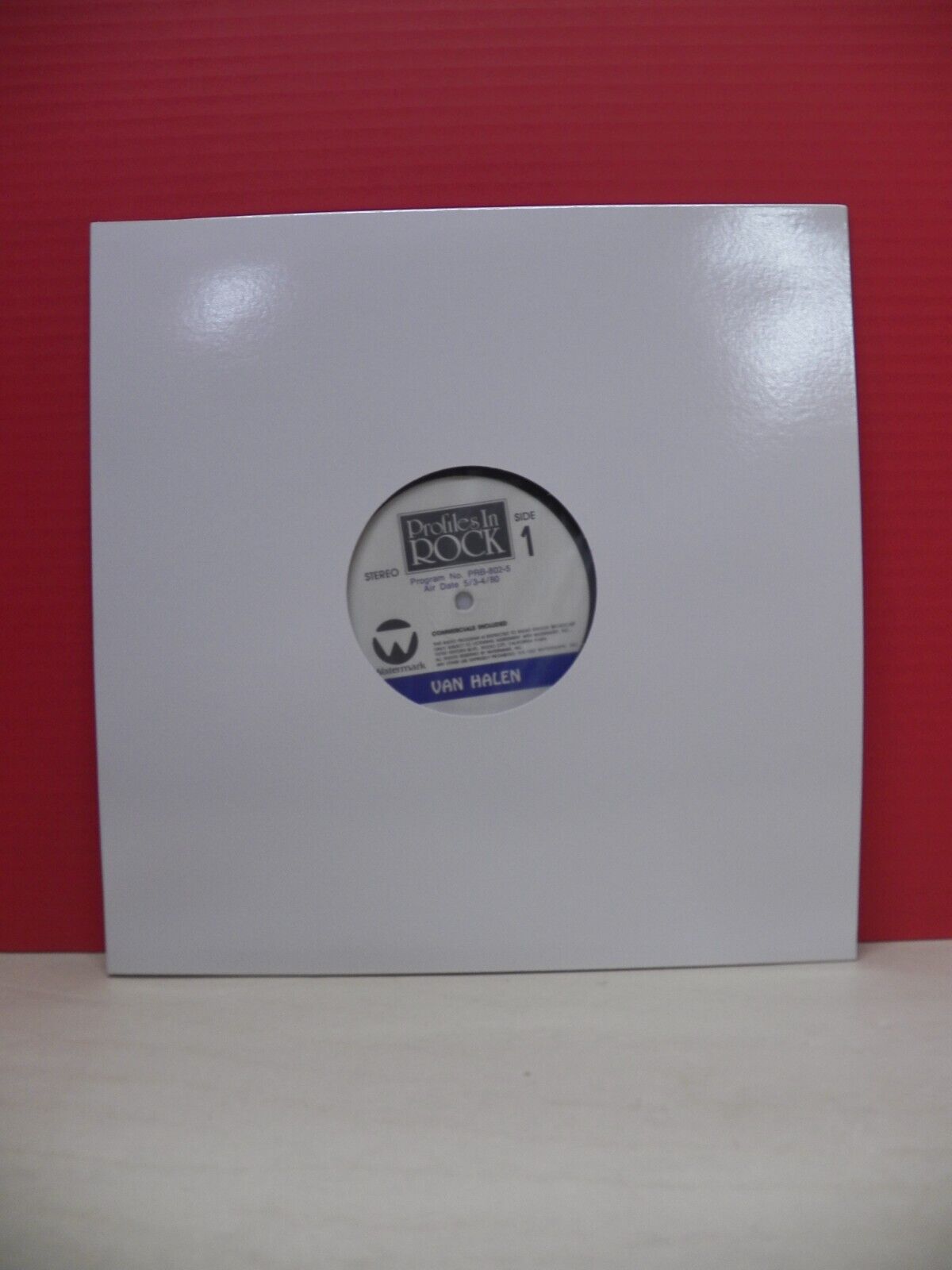 12" LP VG++/EX Van Halen Profiles In Rock 1980 Watermark Stereo Radio Program 12" LP VG++/EX Van Halen Profiles In Rock 1980 Watermark Stereo Radio Program