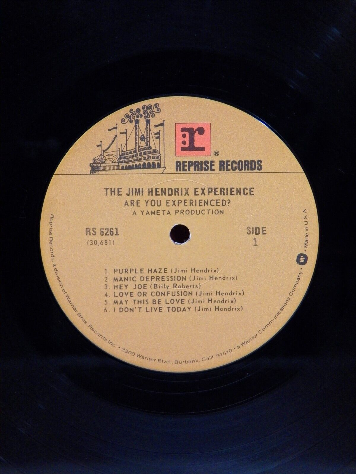 12" LP NM- The Jimi Hendrix Experience Are You Experienced 1979 Reprise Reissue 12" LP NM- The Jimi Hendrix Experience Are You Experienced 1979 Reprise Reissue