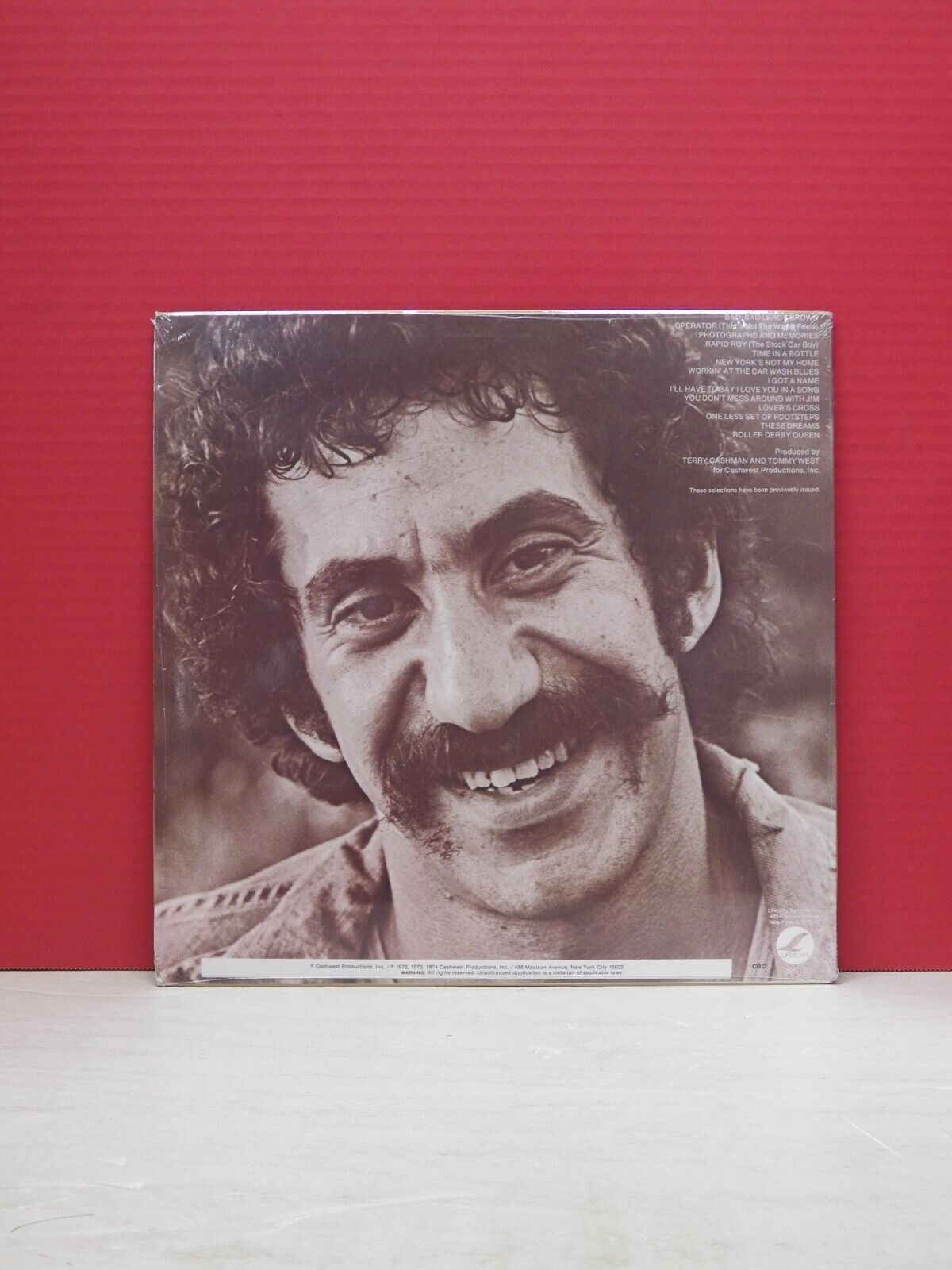 Sealed 12" LP Jim Croce Photographs & Memories Lifesong Reissue CRC JZ 35010 Sealed 12" LP Jim Croce Photographs & Memories Lifesong Reissue CRC JZ 35010