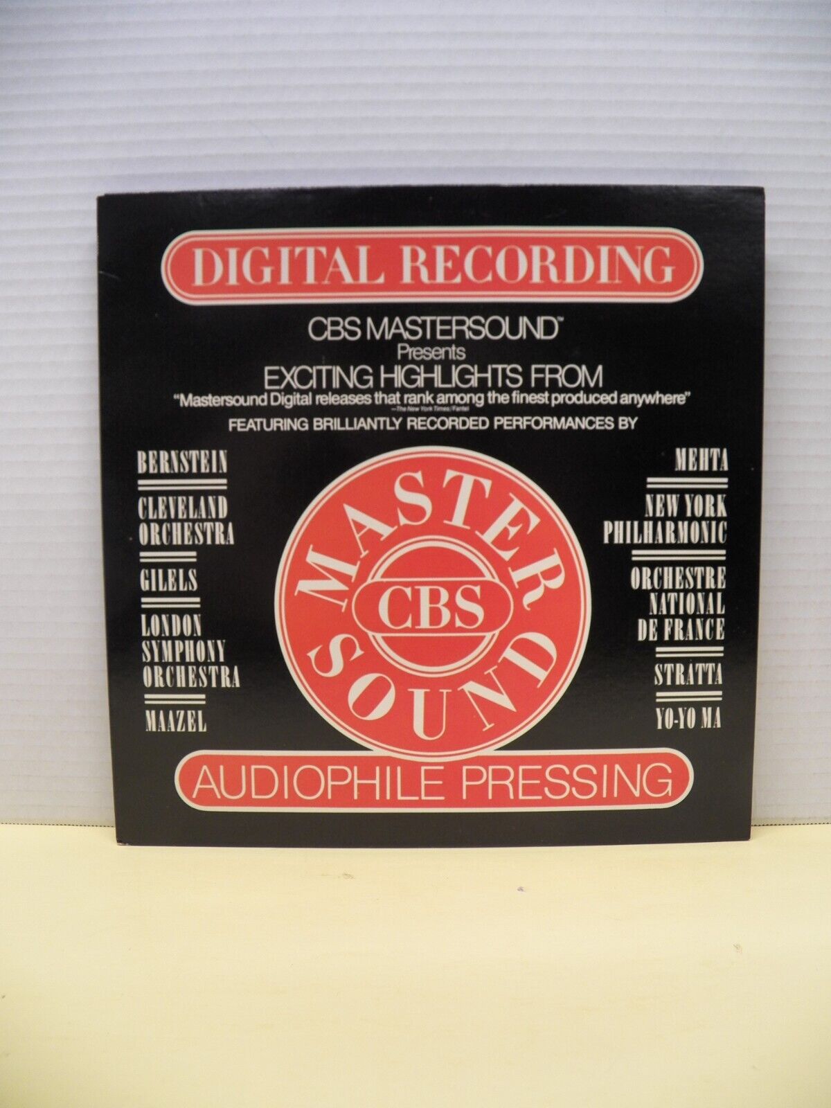 12" LP VG++/EX Various Artists CBS Mastersound Highlights 1981 CBS Promo AS 902 12" LP VG++/EX Various Artists CBS Mastersound Highlights 1981 CBS Promo AS 902