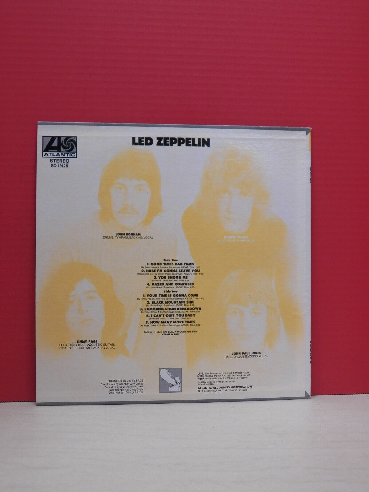 12" LP M- Led Zeppelin Led Zeppelin I 1977 Atlantic Reissue SD 19126 12" LP M- Led Zeppelin Led Zeppelin I 1977 Atlantic Reissue SD 19126