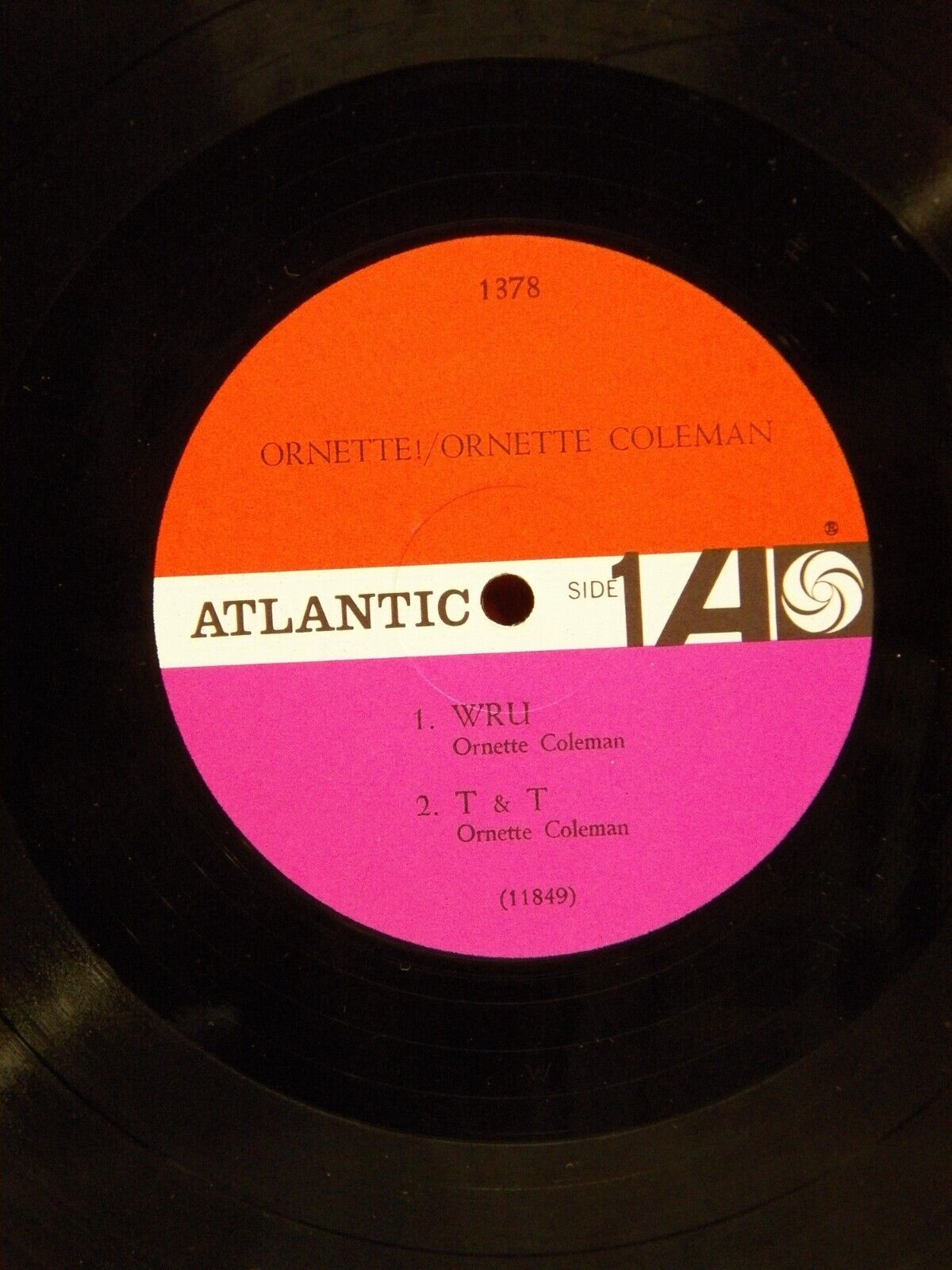12" LP EX The Ornette Coleman Quartet Ornette! 1962 Atlantic Mono 1378 12" LP EX The Ornette Coleman Quartet Ornette! 1962 Atlantic Mono 1378