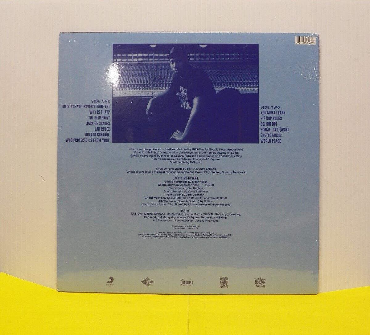 12" LP Boogie Down Productions Ghetto Music: Blueprint Of Hip Hop 2017 Reissue 12" LP Boogie Down Productions Ghetto Music: Blueprint Of Hip Hop 2017 Reissue