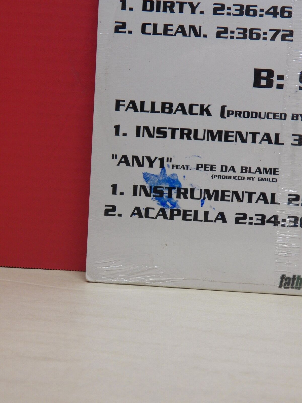Sealed 12" Single Raze Fallback! / Any1 2003 Fatbeats RAZ001 Sealed 12" Single Raze Fallback! / Any1 2003 Fatbeats RAZ001